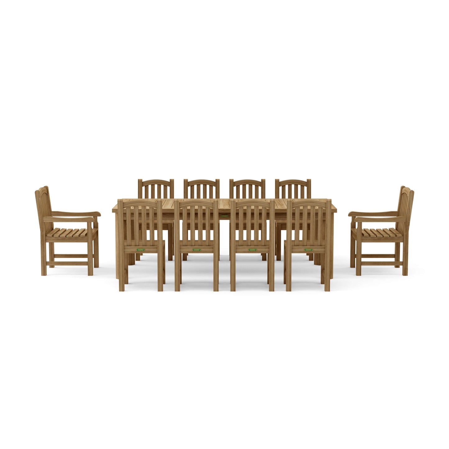 Anderson Teak 11-PC Chelsea Rectangular Dining Table Set
