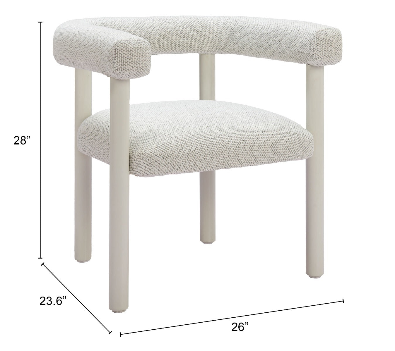 Zuo Sunbath Dining Chair (Set of 2) White