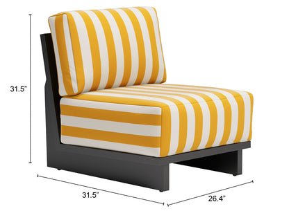 Zuo Shoreline Accent Chair Yellow