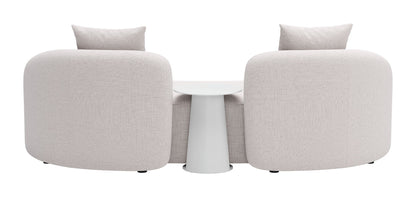 Zuo Sunny Isles Loveseat Beige