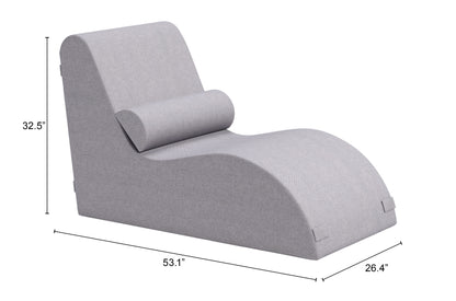 Zuo Luanda Lounge Chair Gray