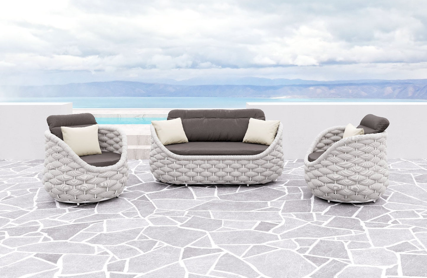 Zuo Coral Reef Loveseat