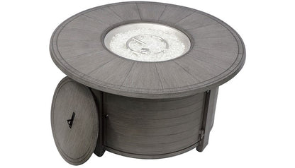 AZ Patio Brushed Wood Round Fire Pit