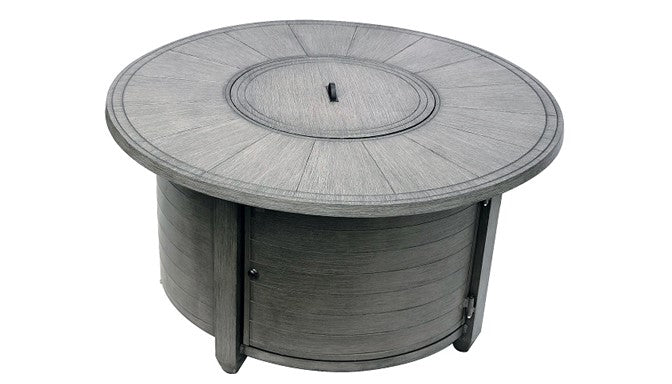 AZ Patio Brushed Wood Round Fire Pit