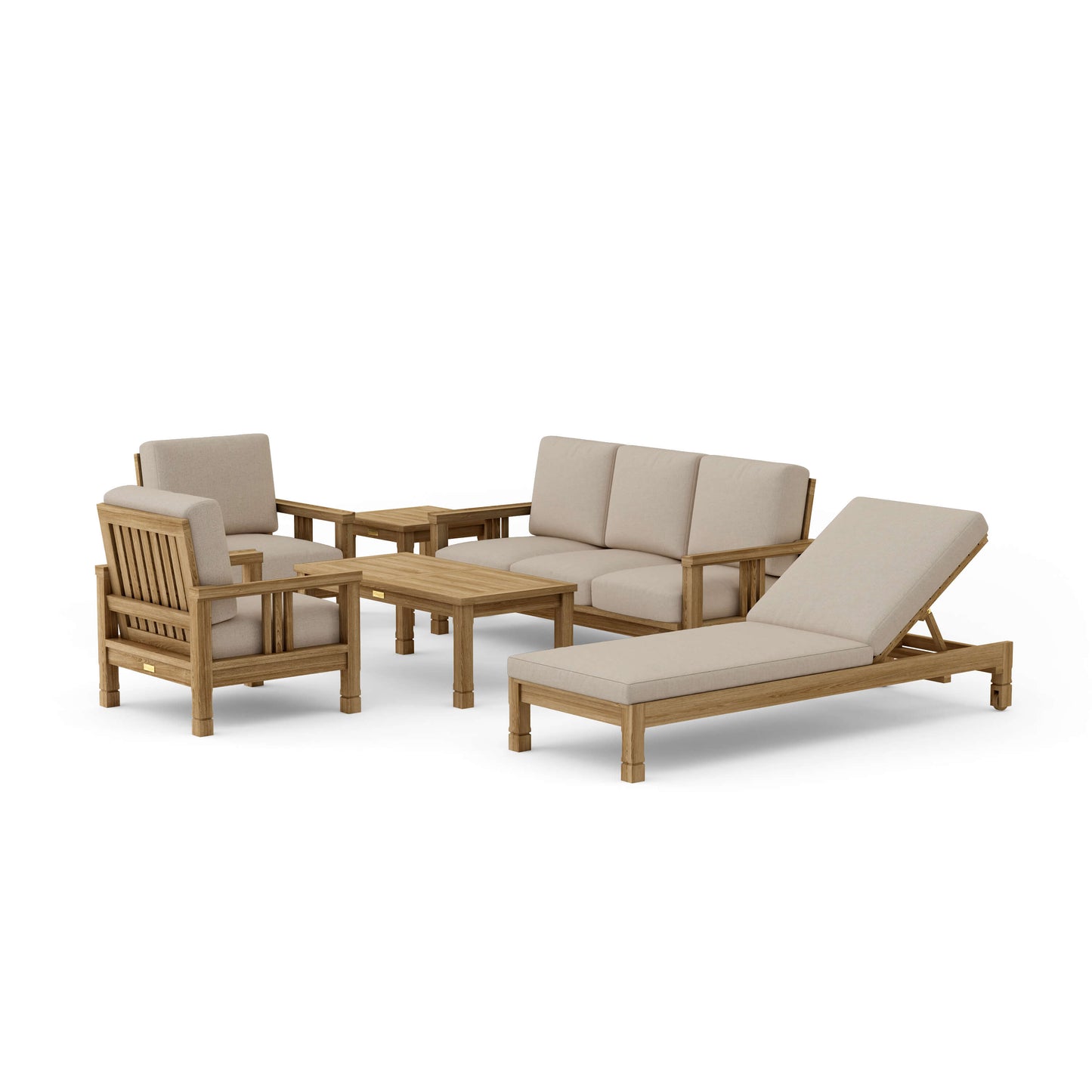 Anderson Teak Chapman Collection SET-254 SouthBay Deep Seating 6-Pc Set