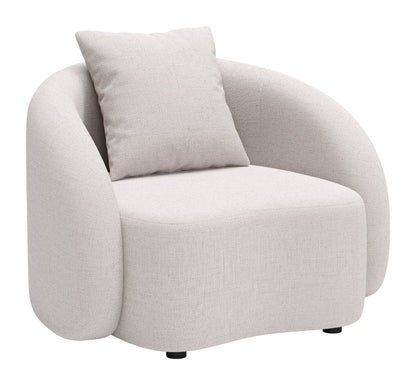 Zuo Sunny Isles Accent Chair Beige