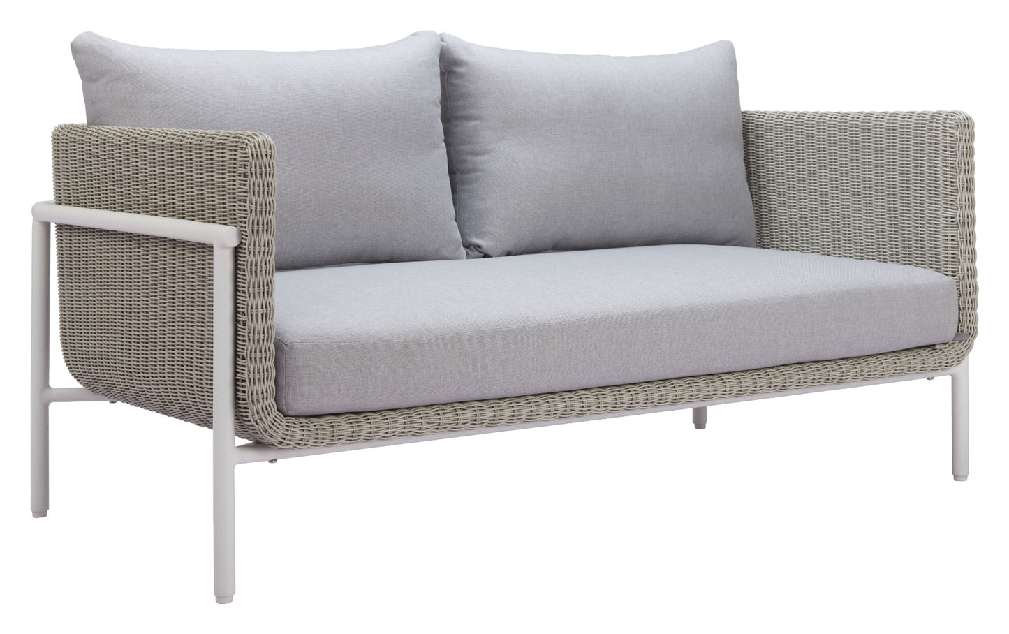 Zuo Frais Loveseat Gray