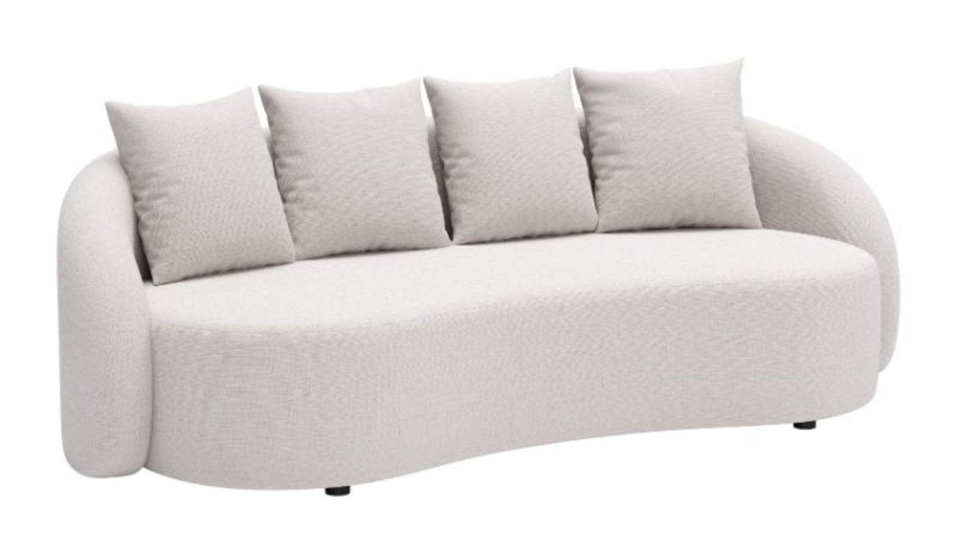 Zuo Sunny Isles Sofa Beige 90.6" W x 42.1" D x 32.3" H