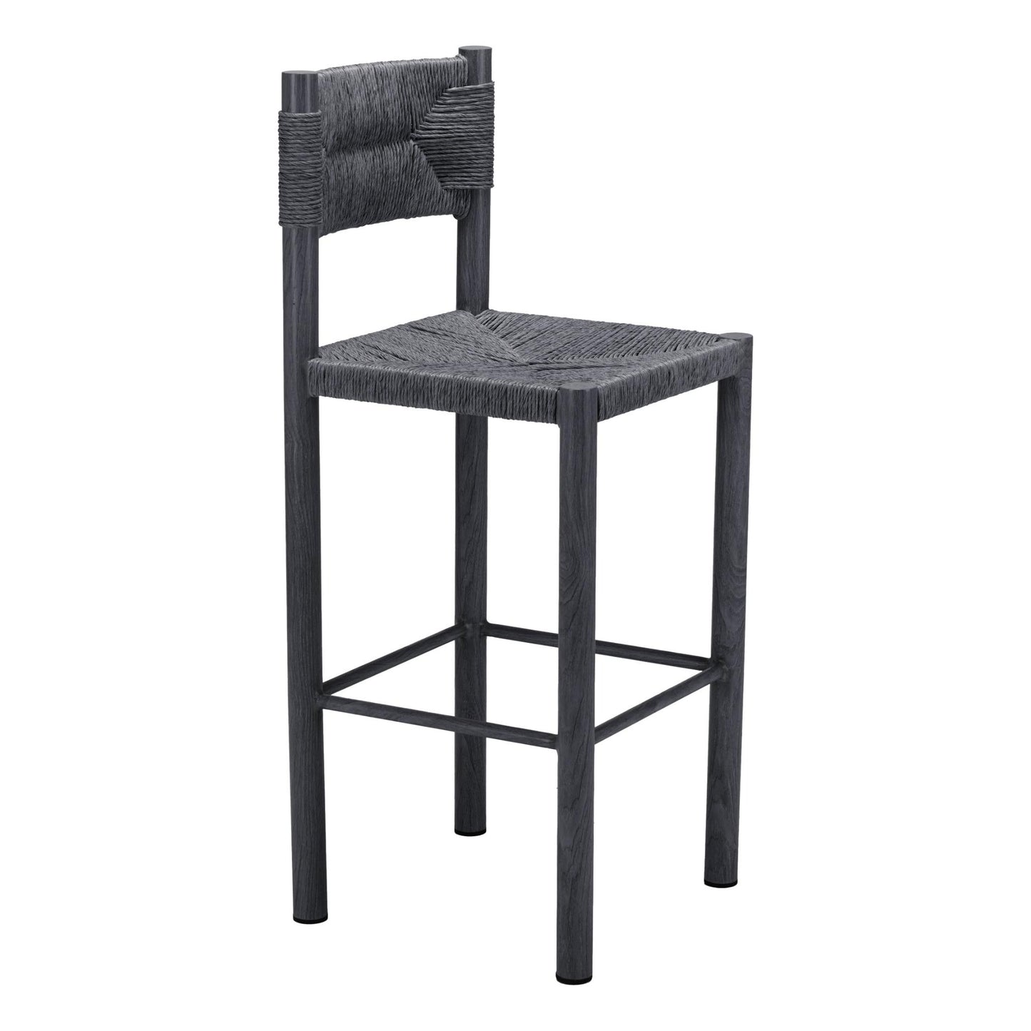 Zuo Outdoor Iska Barstool (Set of 2) Black