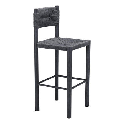 Zuo Outdoor Iska Barstool (Set of 2) Black