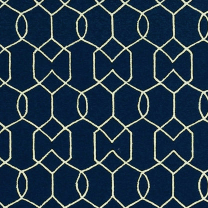 HomeRoots 7' X 10' Blue Moroccan Indoor Outdoor Area Rug