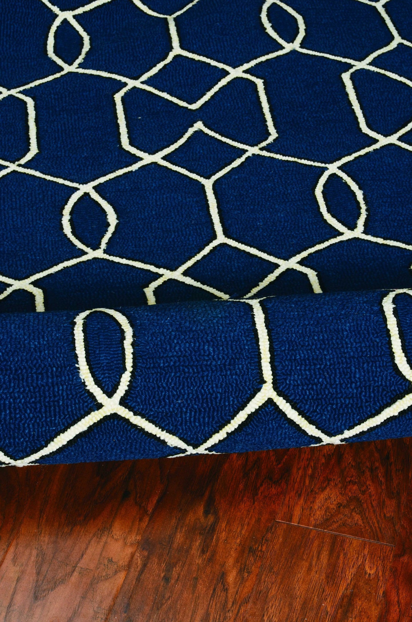 HomeRoots 7' X 10' Blue Moroccan Indoor Outdoor Area Rug