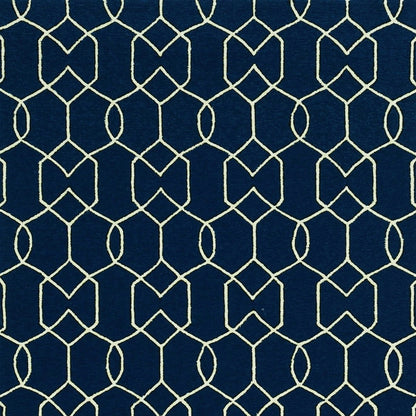 HomeRoots 7' X 10' Blue Moroccan Indoor Outdoor Area Rug