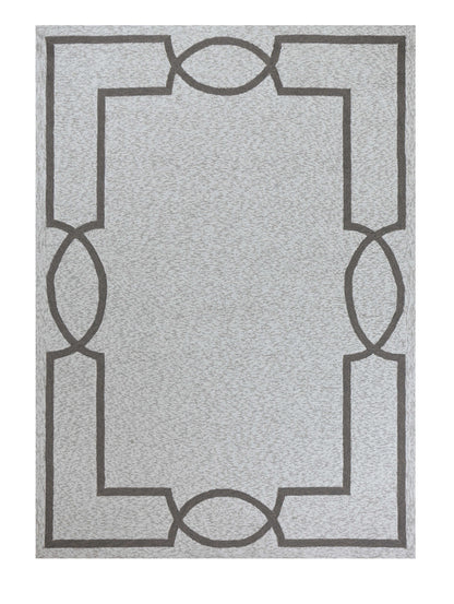 HomeRoots 8' X 11' Ivory Indoor Outdoor Area Rug