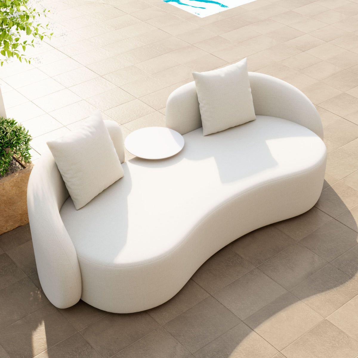 Zuo Sunny Isles Loveseat Beige