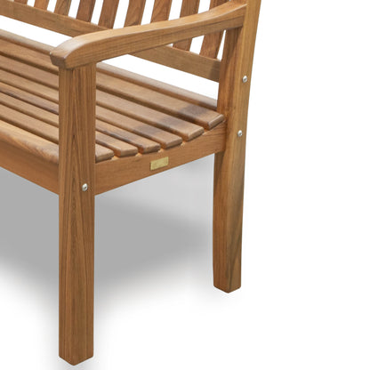 HomeRoots 60" Teak Solid Wood Garden Bench