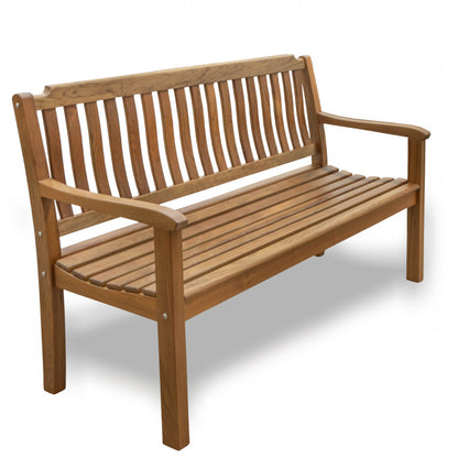 HomeRoots 60" Teak Solid Wood Garden Bench