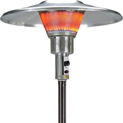 HomeRoots 40000 BTU Bronze Steel Propane Cylindrical Pole Standing Patio Heater