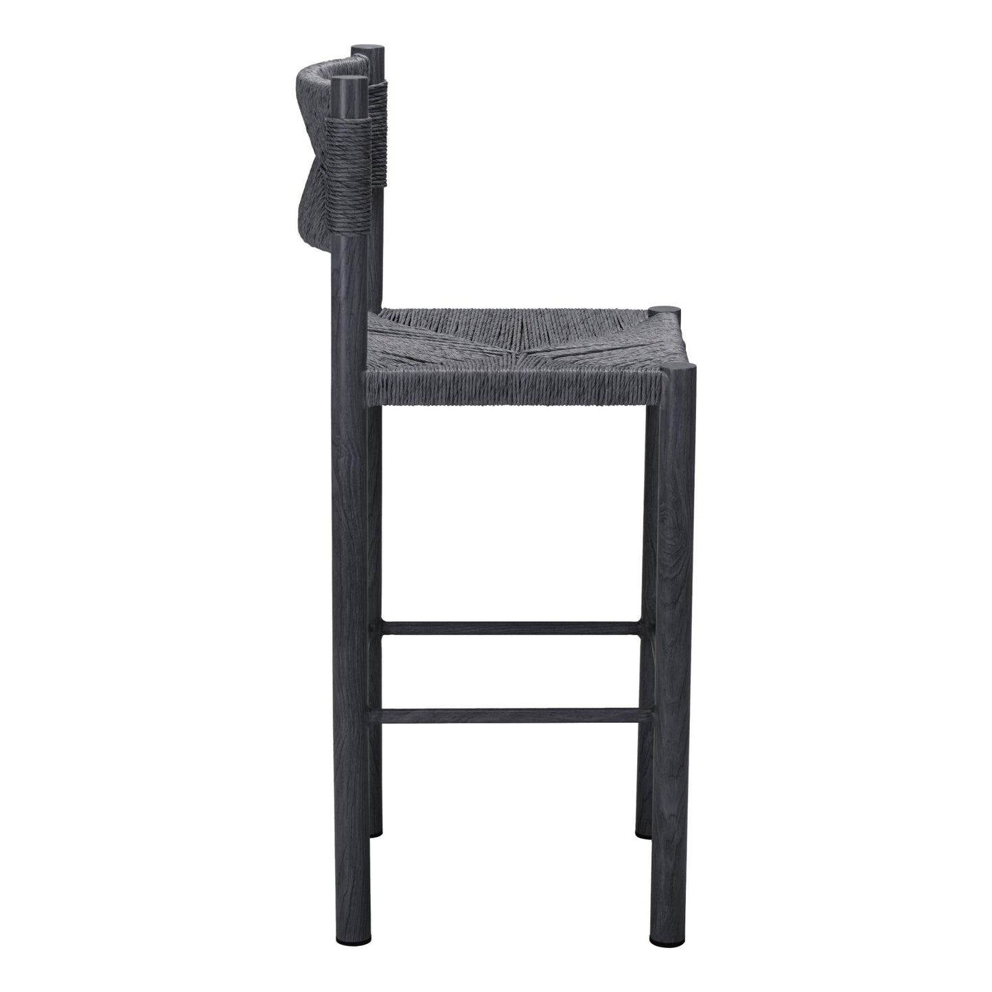 Zuo Outdoor Iska Barstool (Set of 2) Black