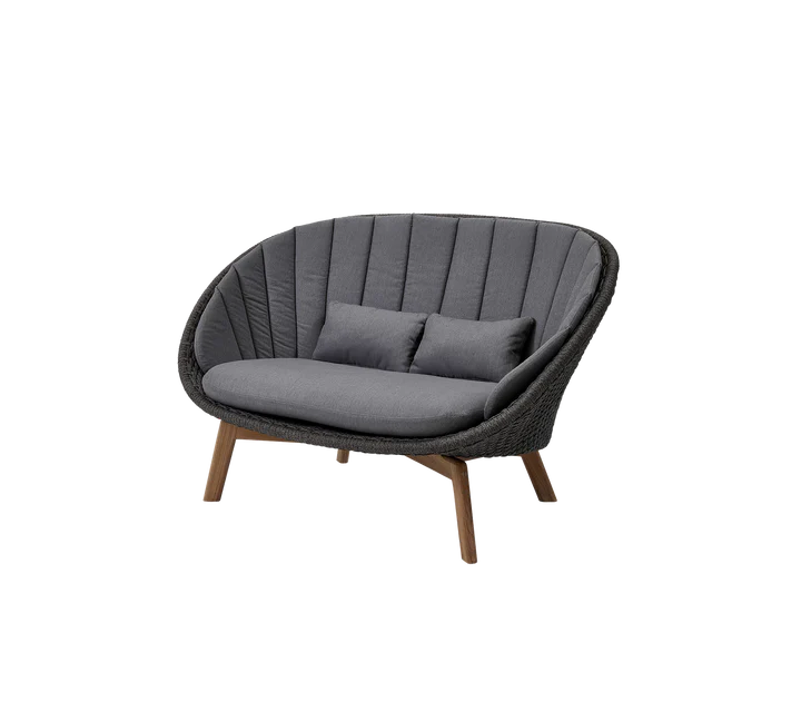 Cane-Line Peacock 2-seater Soft Rope w/teak sofa