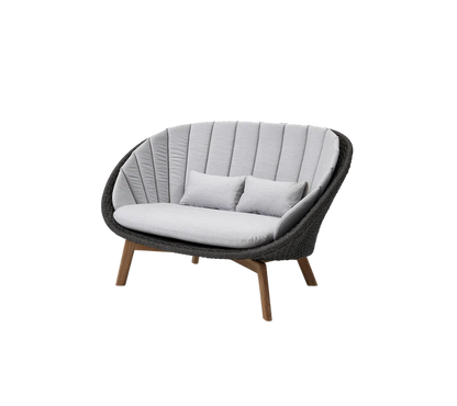 Cane-Line Peacock 2-seater Soft Rope w/teak sofa