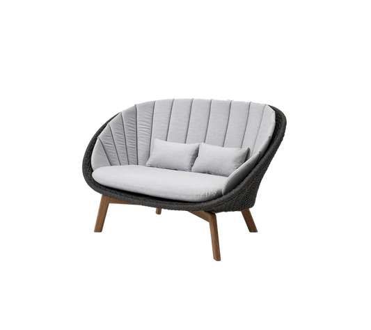 Cane-Line Peacock 2-seater Soft Rope w/teak sofa