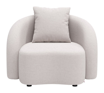 Zuo Sunny Isles Accent Chair Beige