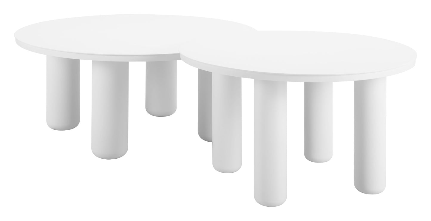 Zuo Ola Coffee Table Set White (Set Of 2)