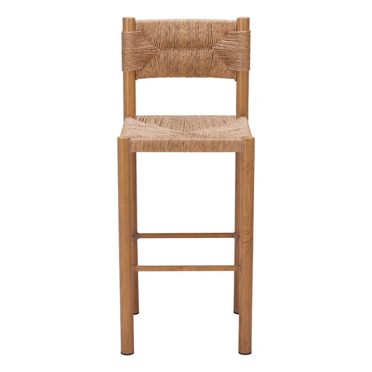 Zuo Outdoor Iska Barstool (Set of 2) Natural