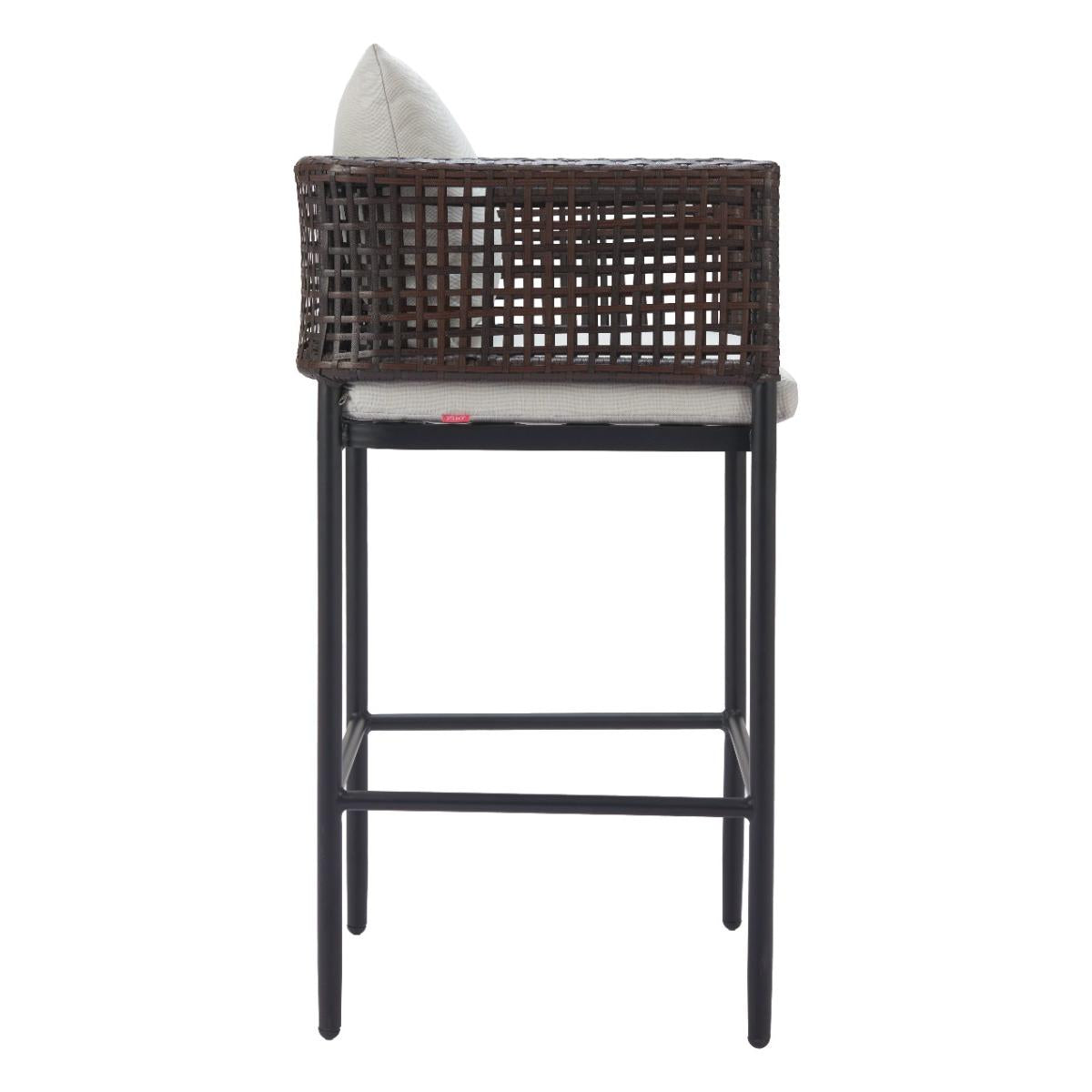 Zuo Palm Paradise Barstool Gray