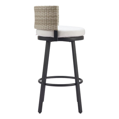 Zuo Outdoor Midnight Wave Barstool White