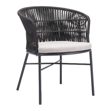 Zuo Freycinet Dining Chair (Set of 2) Black1 - 25.2" W x 26" D x 30.7" H