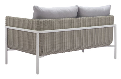 Zuo Frais Loveseat Gray