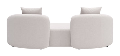 Zuo Sunny Isles Loveseat Beige