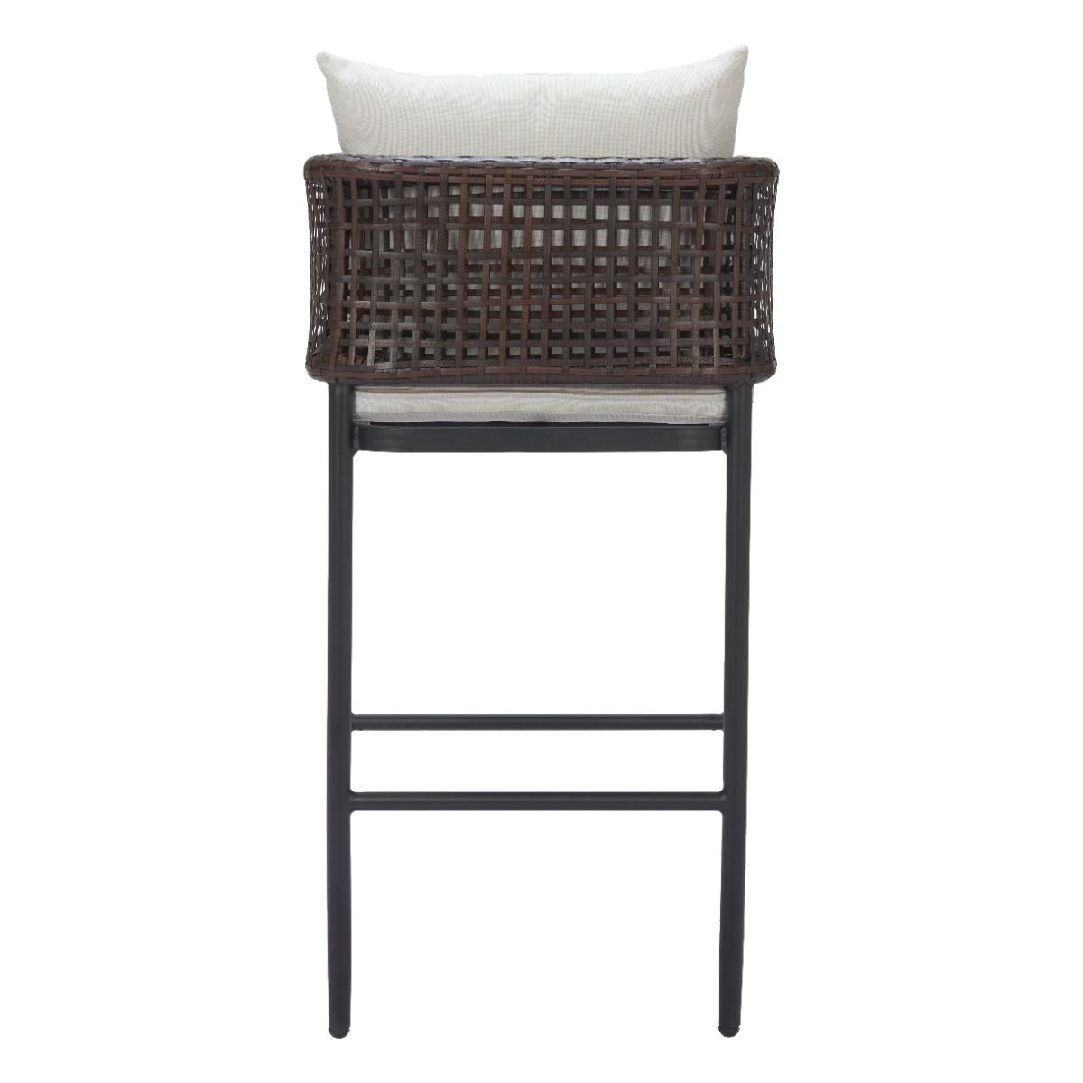 Zuo Palm Paradise Barstool Gray