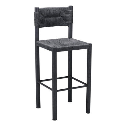 Zuo Outdoor Iska Barstool (Set of 2) Black