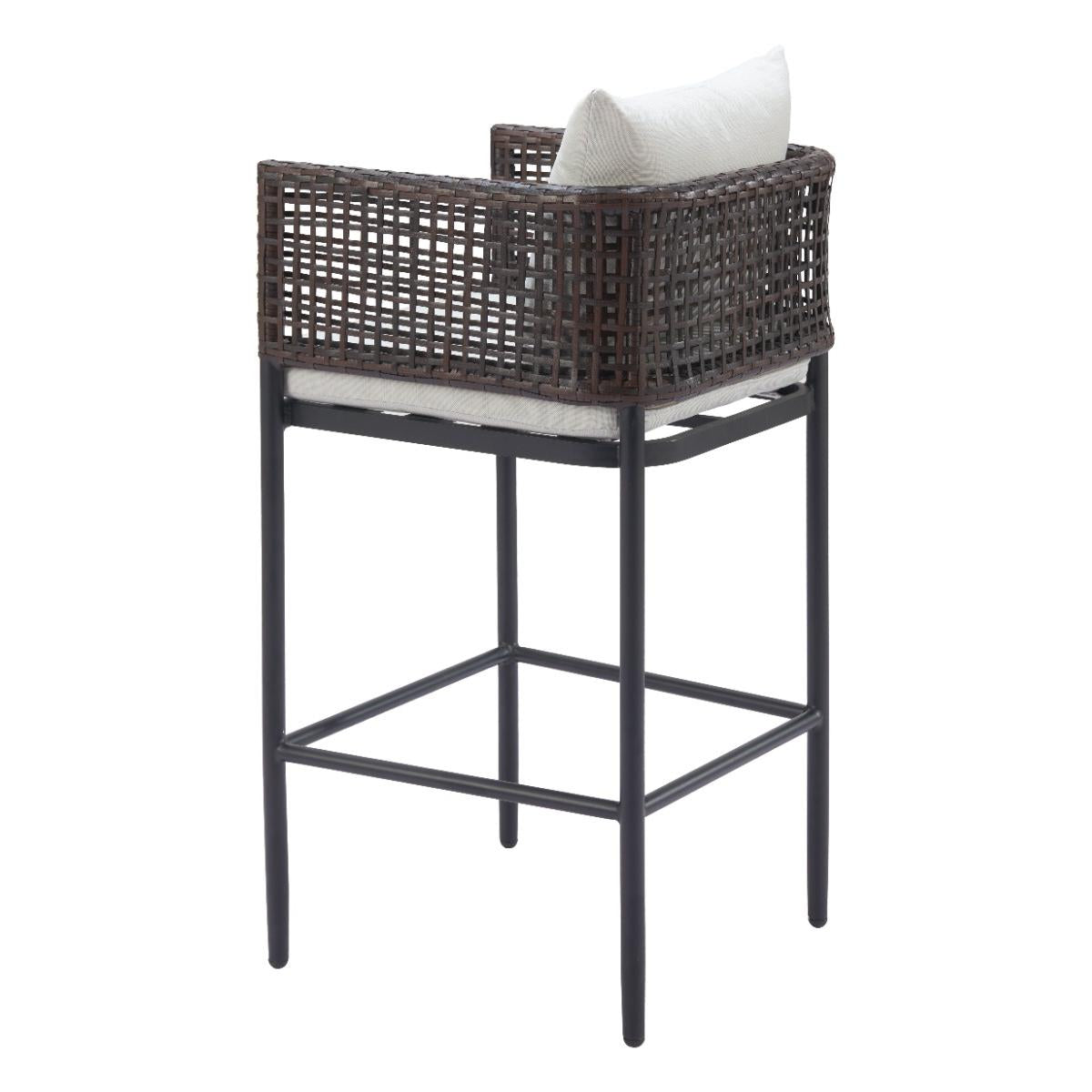 Zuo Palm Paradise Barstool Gray