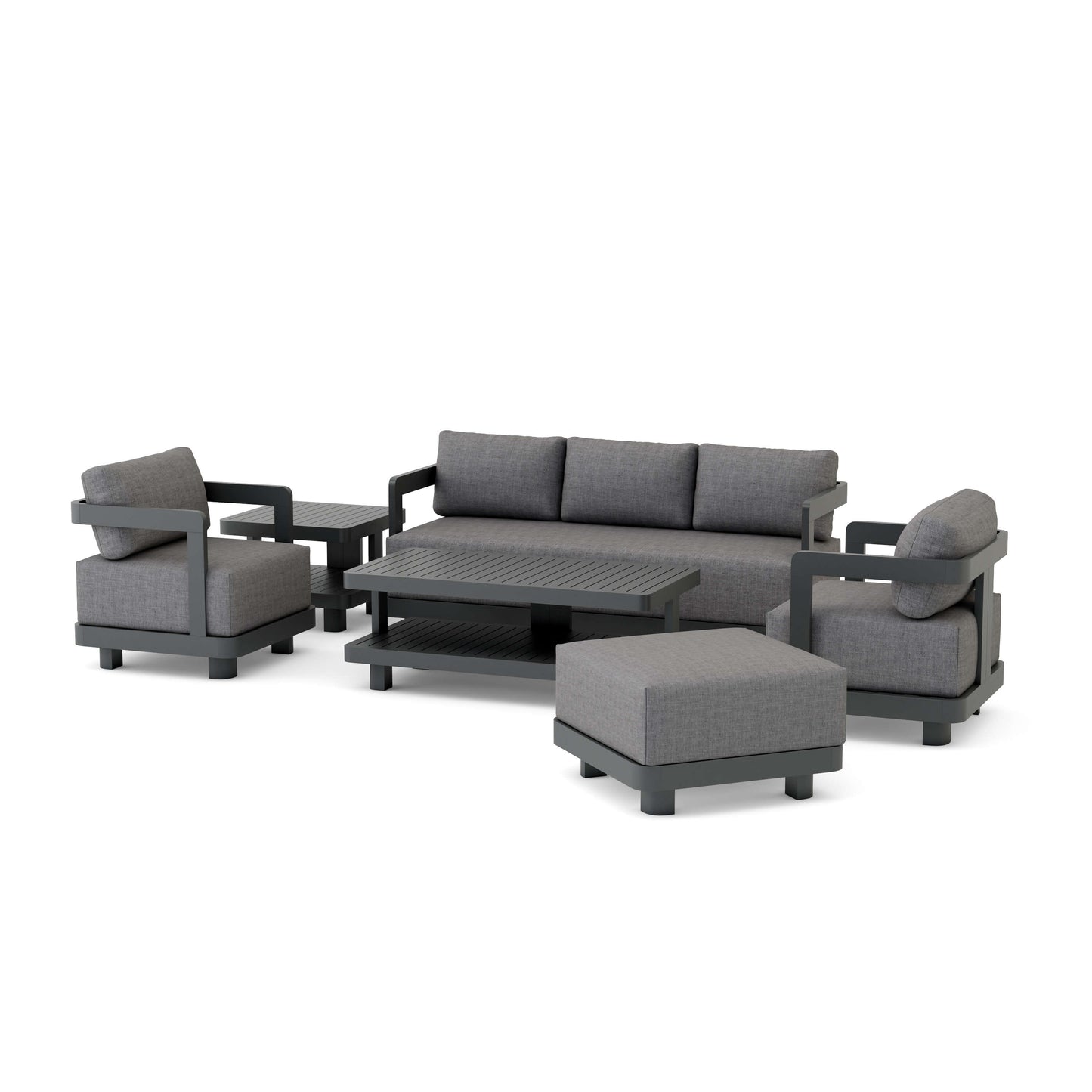 Anderson Teak SET-901-AL 6-pc Granada Aluminum Deep Seating