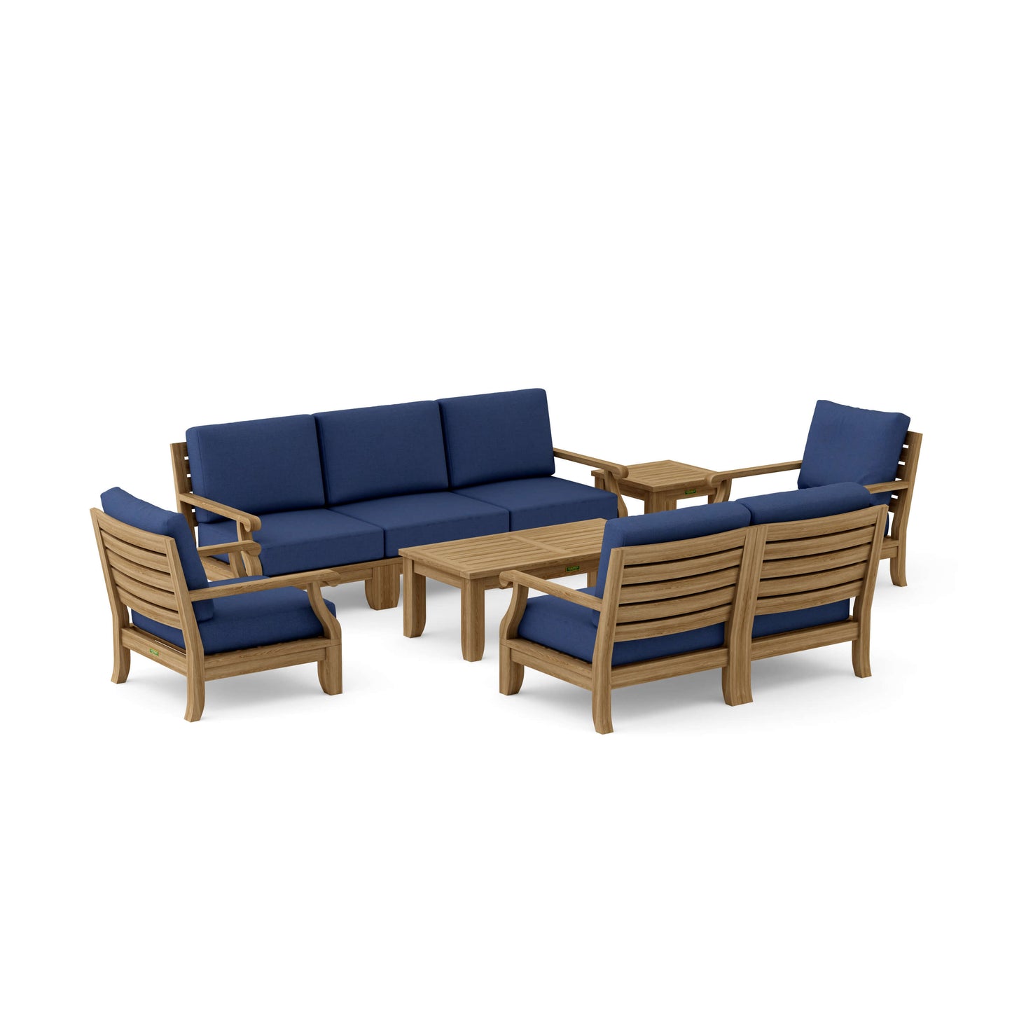 Anderson Teak SET-98A Riviera Modular Deep Seating Set