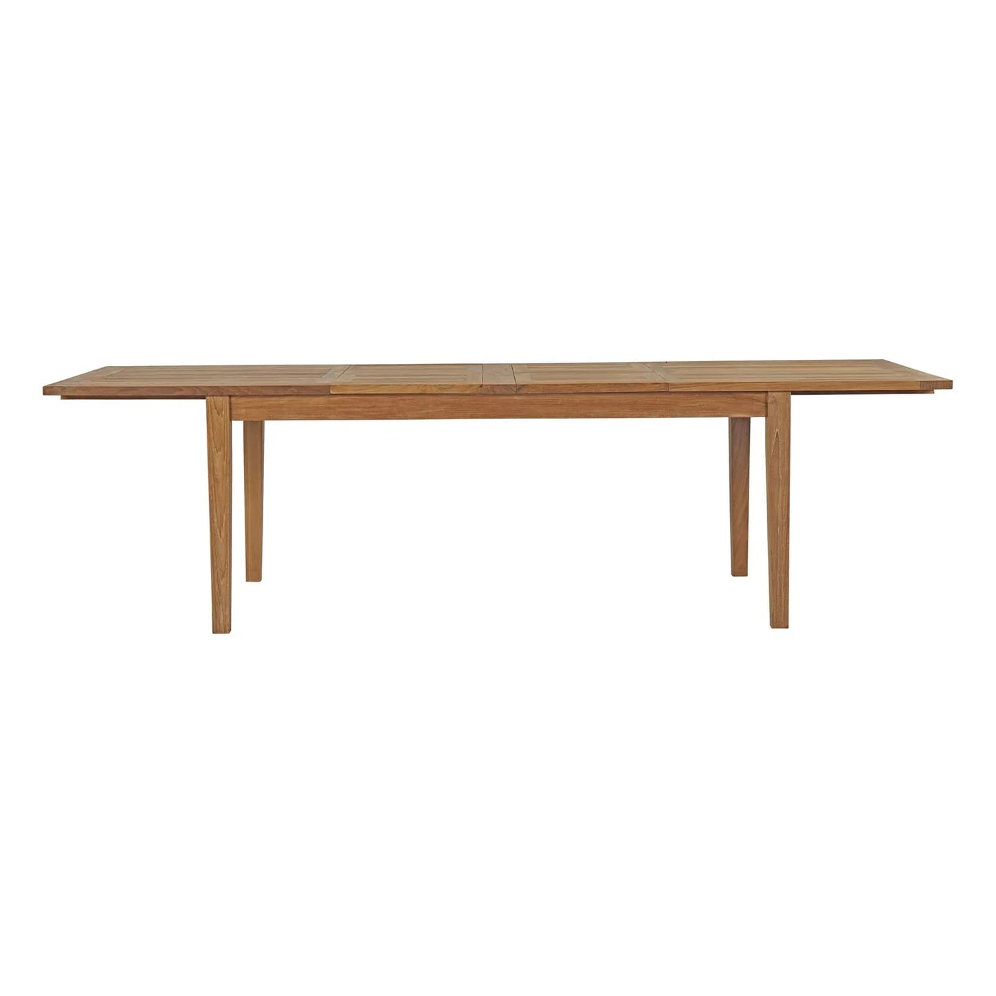 Modway Marina Extendable Outdoor Patio Teak Dining Table in Natural