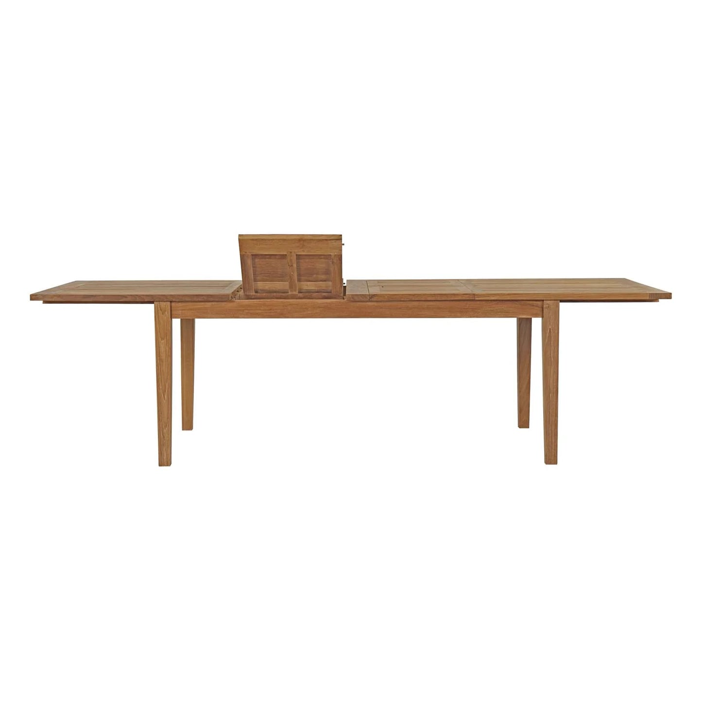 Modway Marina Extendable Outdoor Patio Teak Dining Table in Natural