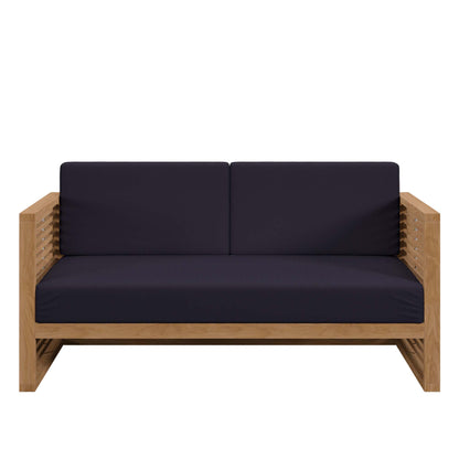 Modway Carlsbad Teak Wood Outdoor Patio Loveseat