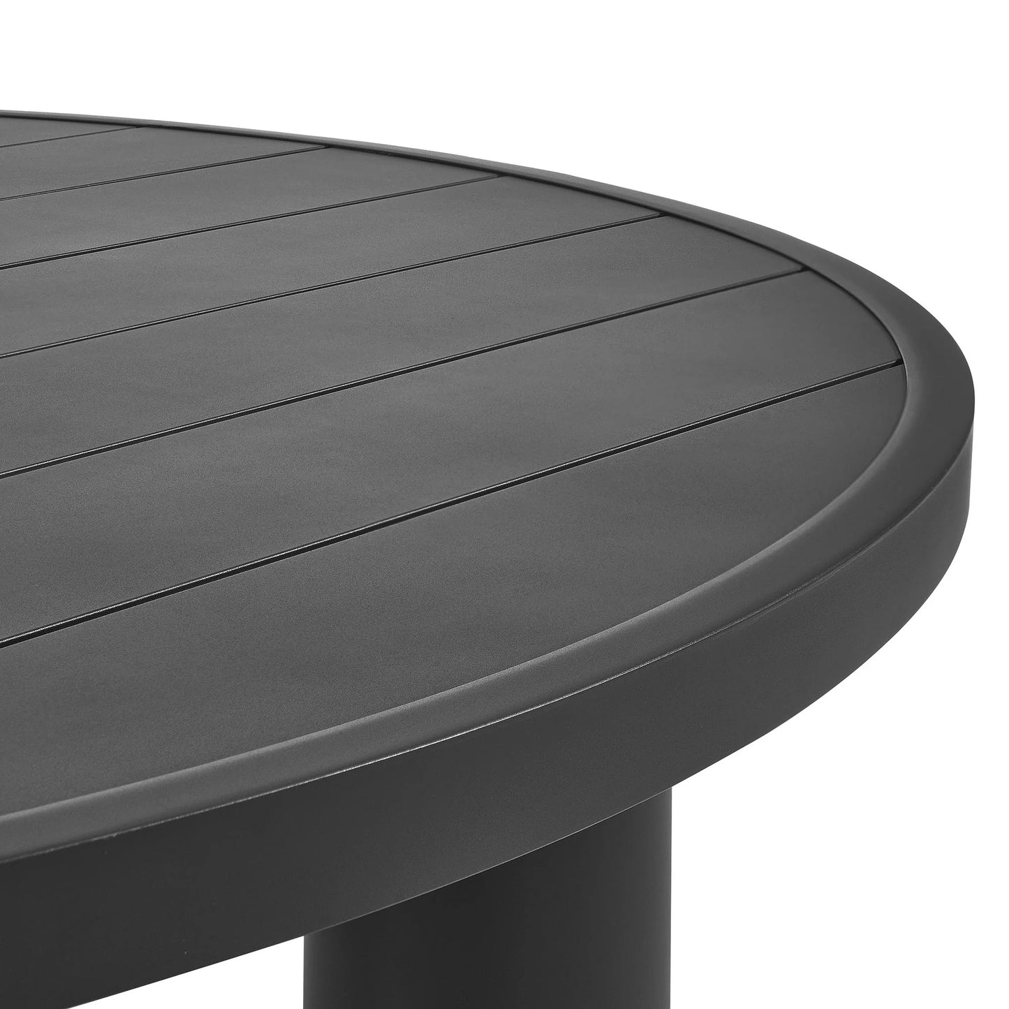 Modway Nautica Outdoor Patio 60" Round Aluminum Dining Table