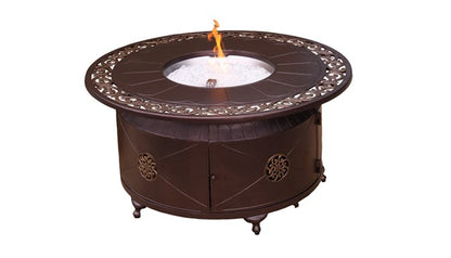 Az Patio Circular Cast Aluminum Firepit with Lid