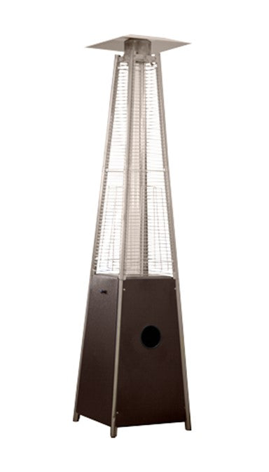 AZ Patio - Tall Quartz Glass Tube Heater- Hammered Bronze Finish - HLDS01-GTHG