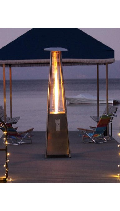 AZ Patio Tall Quartz Glass Tube Heater - Stainless Steel HLDS01-GTSS