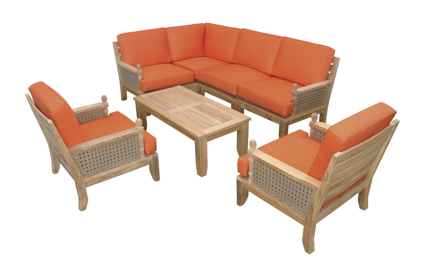 Anderson Teak SET-73 Luxe Modular Deep Seating Set