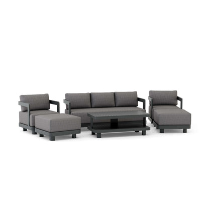 Anderson Teak SET-903-AL 6-PC Granada Aluminum Deep Seating