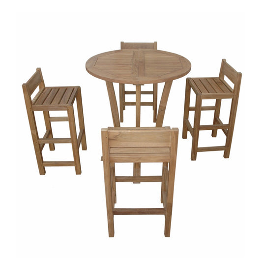 Anderson Teak SET-290 Descanso Sedona Bar Table 5-PC Set