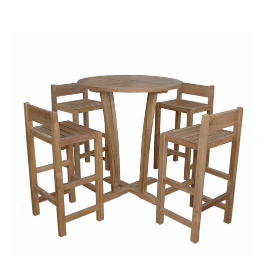 Anderson Teak SET-290 Descanso Sedona Bar Table 5-PC Set